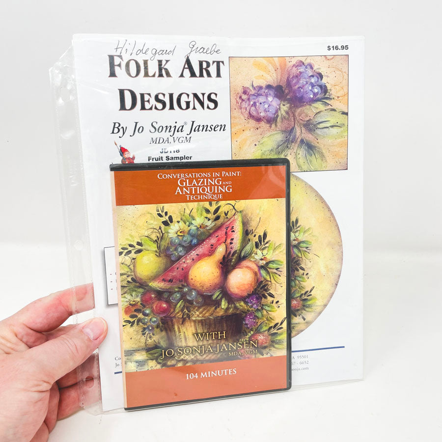 Fruit Sampler Folk Art Painting Packet & DVD by Jo Sonja Jansen