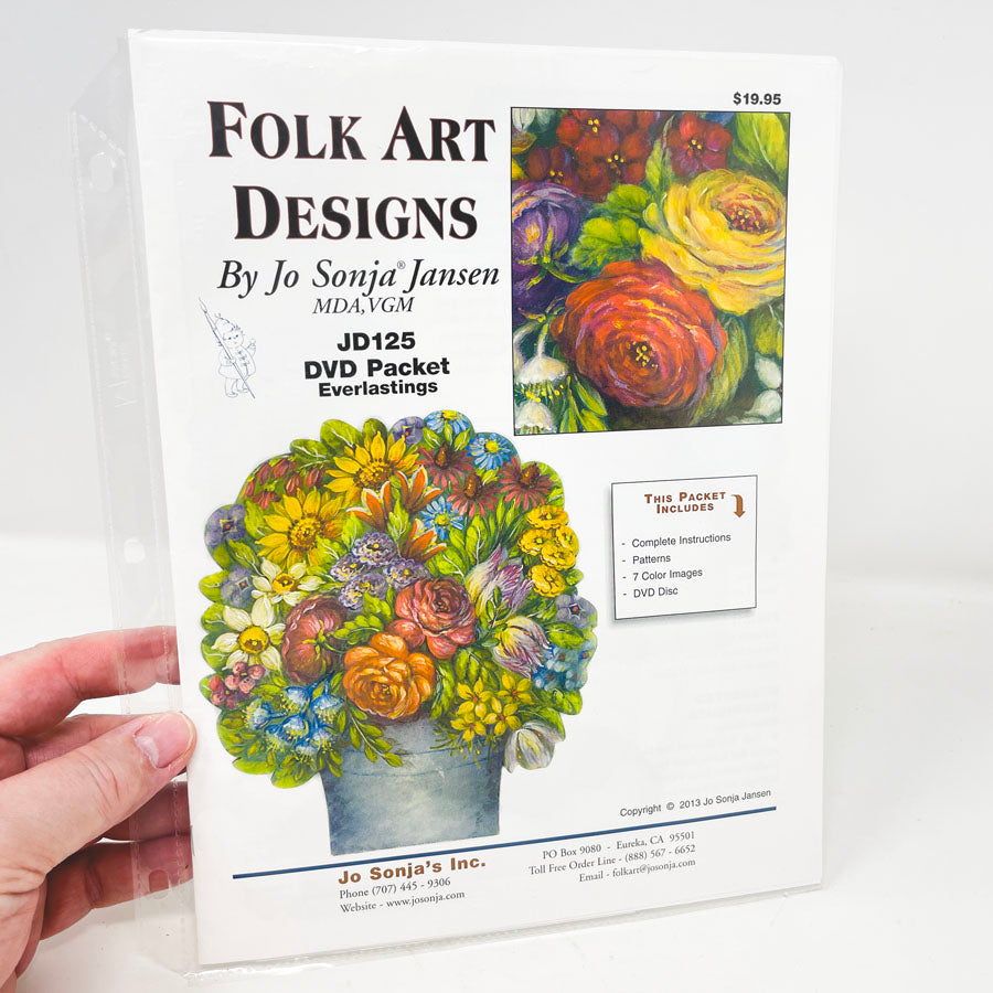 Everlastings Folk Art Painting Packet & DVD by Jo Sonja Jansen