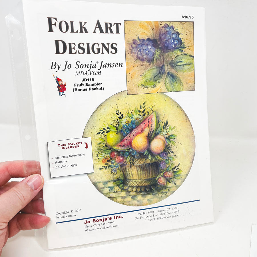 Fruit Sampler Folk Art Painting Packet & DVD by Jo Sonja Jansen
