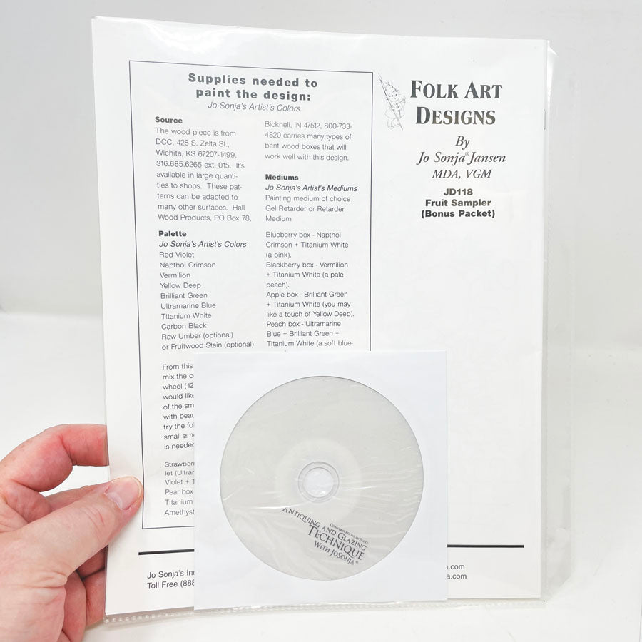Fruit Sampler Folk Art Painting Packet & DVD by Jo Sonja Jansen