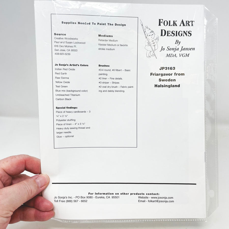 Friargovar Folk Art Painting Packet by Jo Sonja Jansen