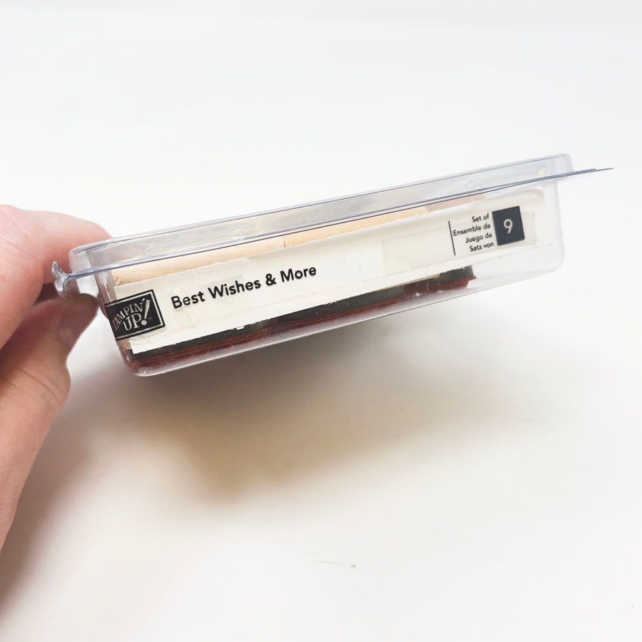 Best Wishes & More – Stampin' Up! Rubber Stamps