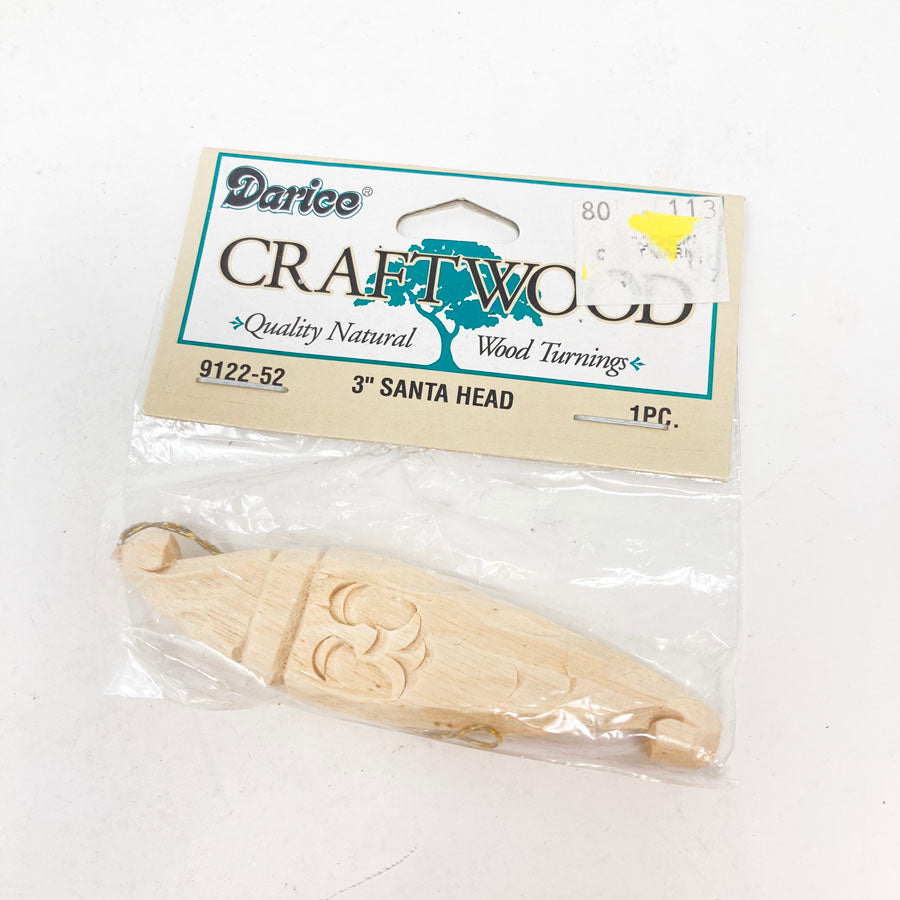 Darice Craftwood 3" Santa Head