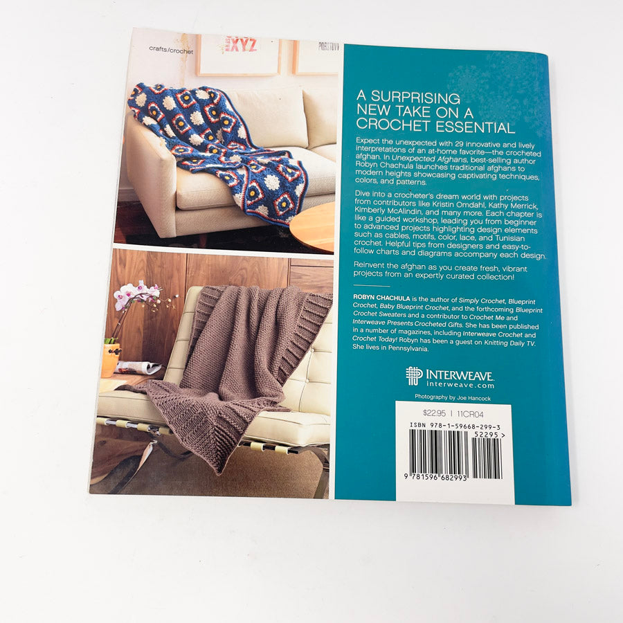 Unexpected Afghans Crochet Pattern Book by Robyn Chachula
