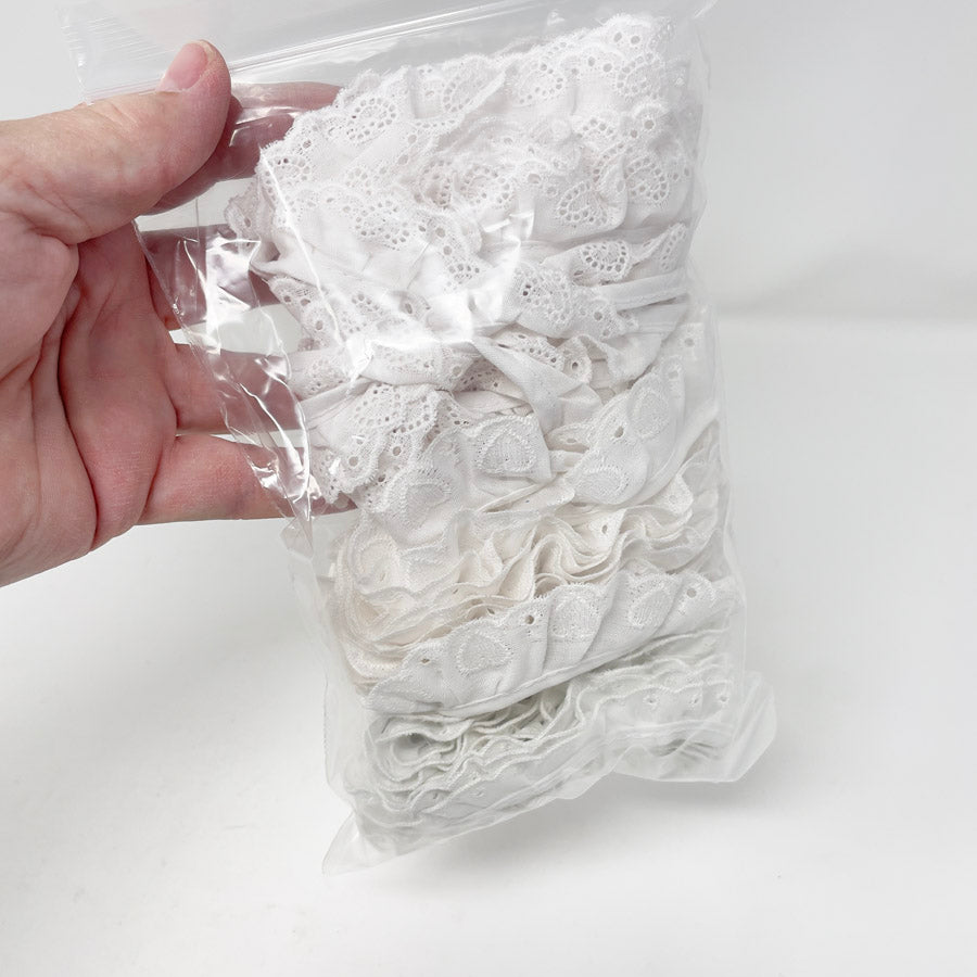 White Lace Decorative Trim Bundle