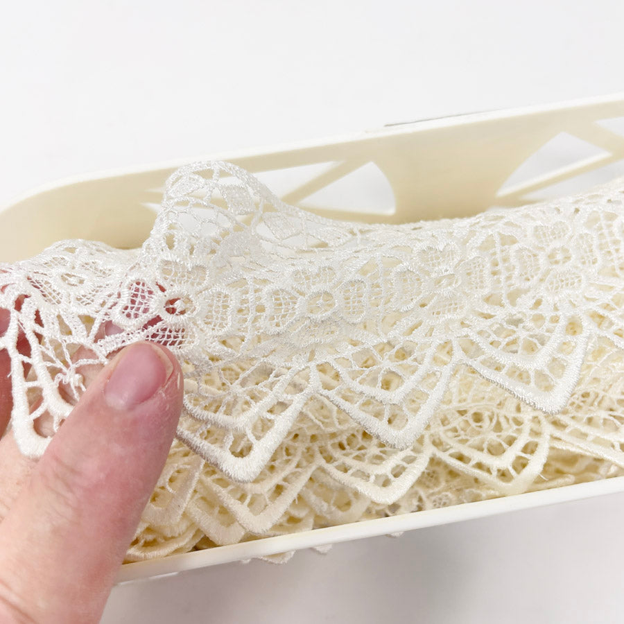 14 yds White Venice Lace