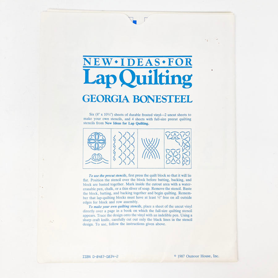 New Ideas for Lap Quilting by Georgia Bonesteel Quilting Templates