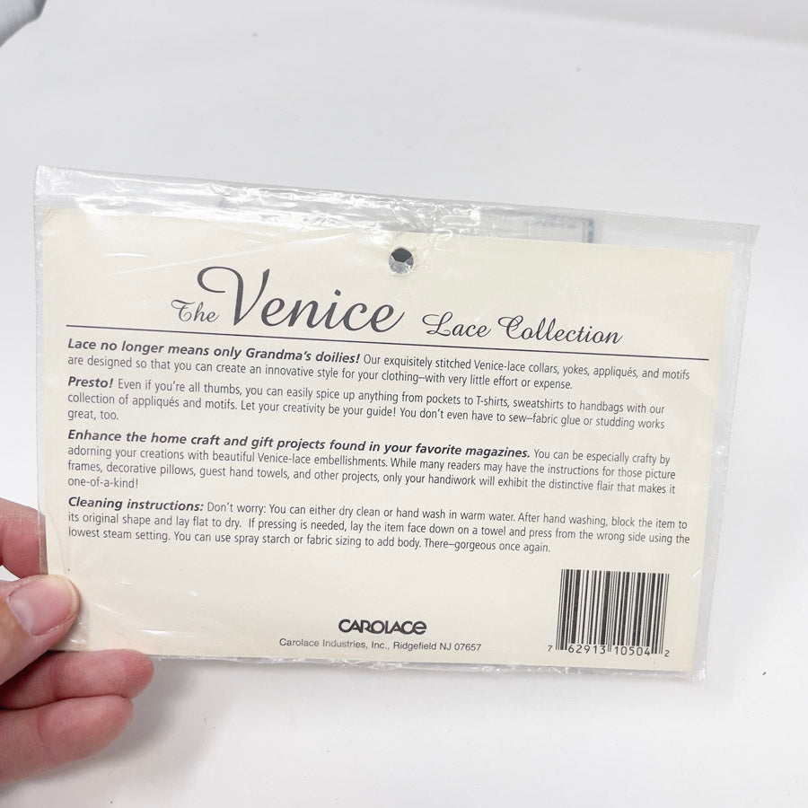 The Venice Lace Collection- White Lace Heart Applique'es