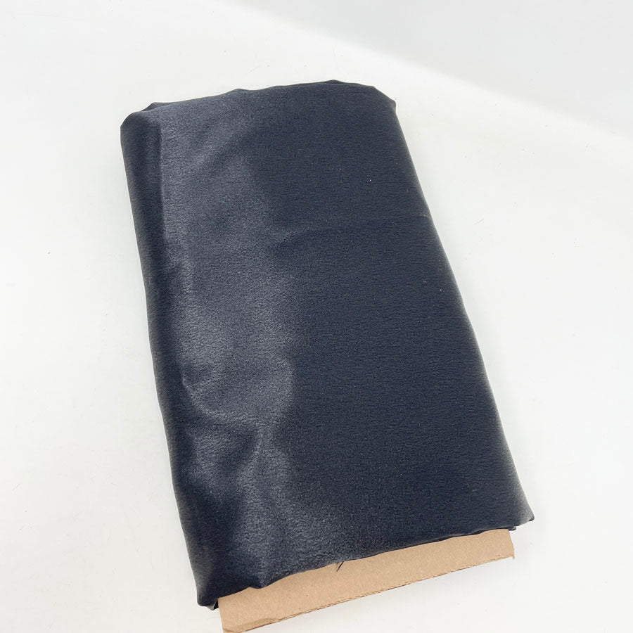 3 yds. x 46" Black Polyester Satin Fabric