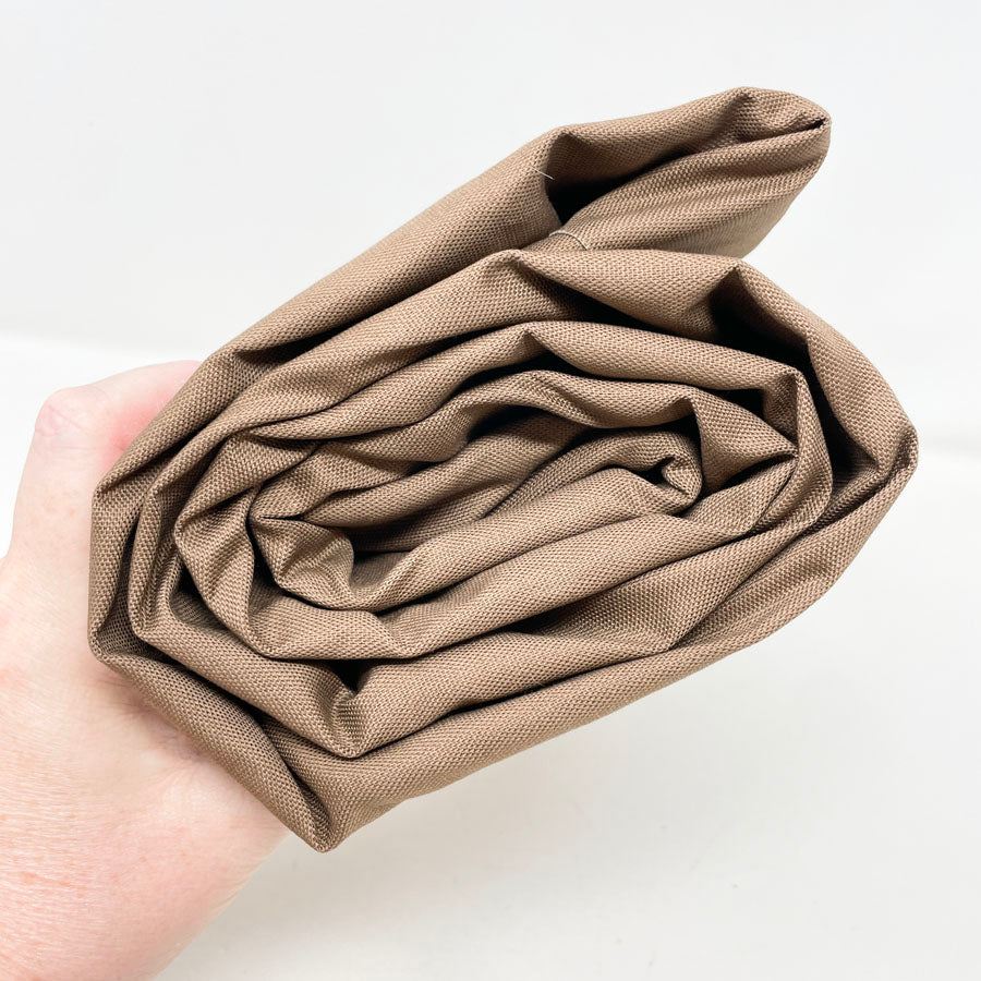 6.5 yds. Brown Duck Cloth Fabric