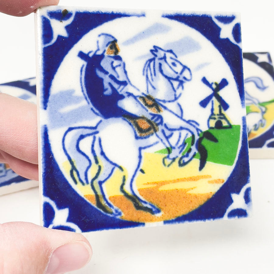 Vintage Don Quixote Mexican Ceramic Tiles - Pick a Design