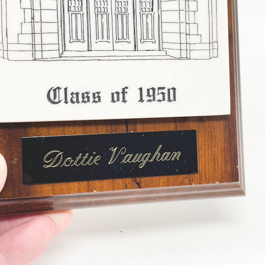 Vintage La Porte High School Plaque