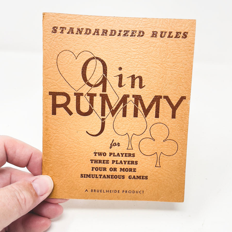 Vintage Gin Rummy Standardized Rules Book