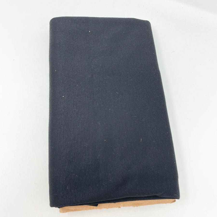 1 yd Black Stretch Polyester Fabric