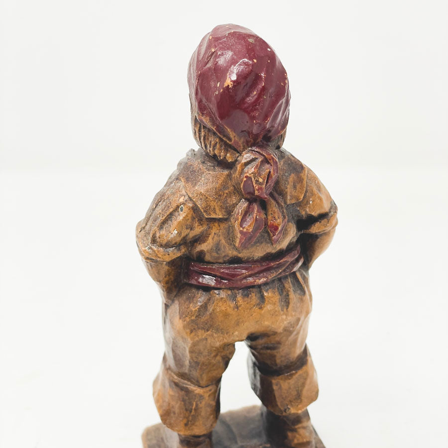 Vintage Syroco Wood Pirate Figurine - No Label