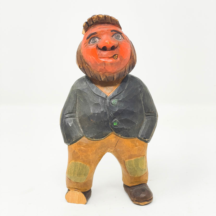 Hand-Carved Wooden Folk Figures