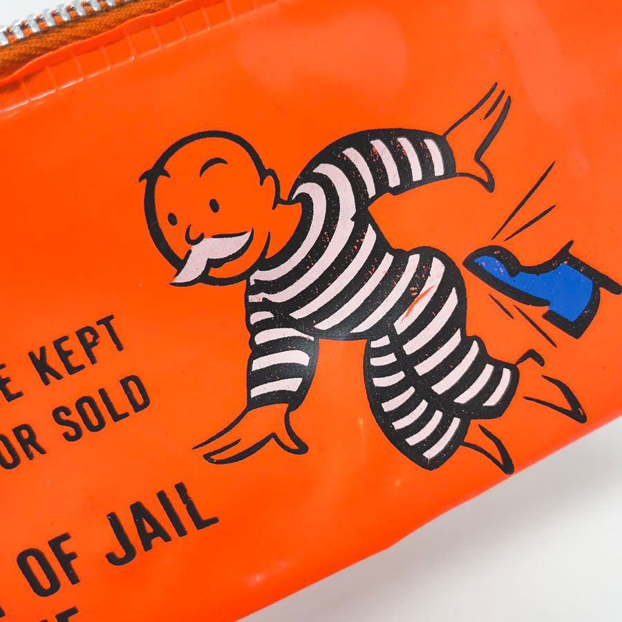 Vintage 1980s Monopoly Pencil Case – Get Out of Jail Free