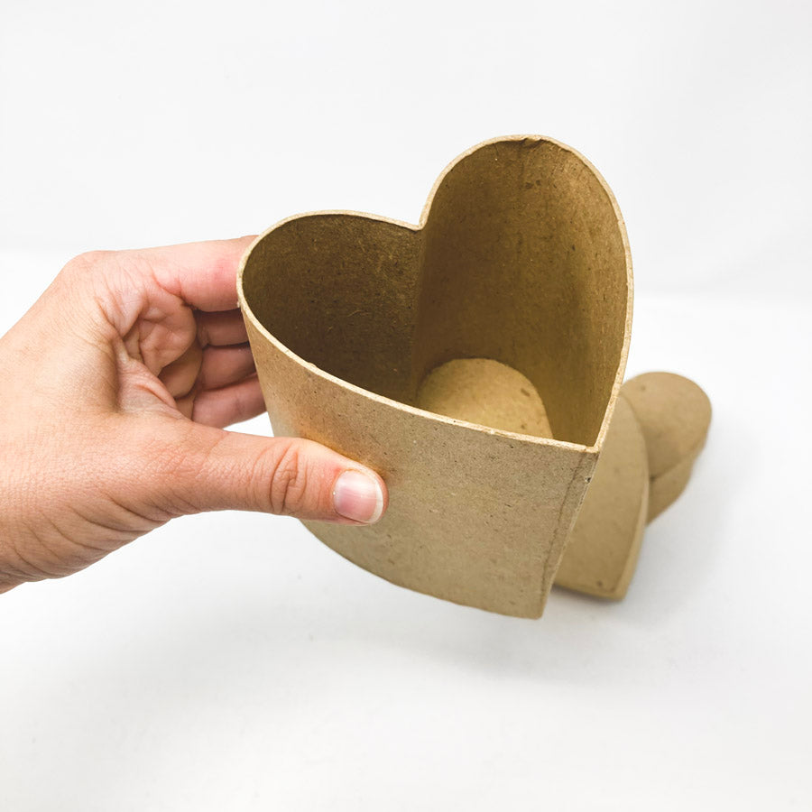 Paper Mâché Heart Box (1)