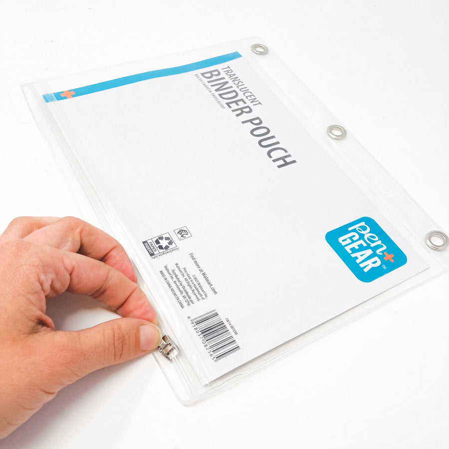 Pen + Gear Translucent Binder Pouch 10" X 8"