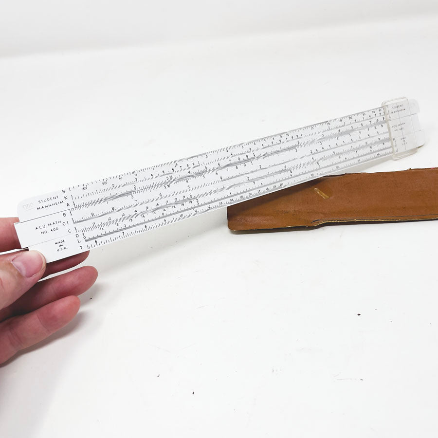 Vintage Acu-Math No. 400 Student Mannheim Slide Rule