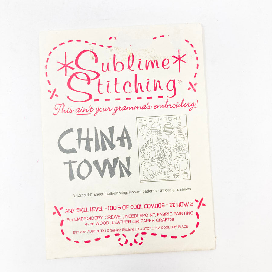 Sublime Stitching Iron-On Pattern