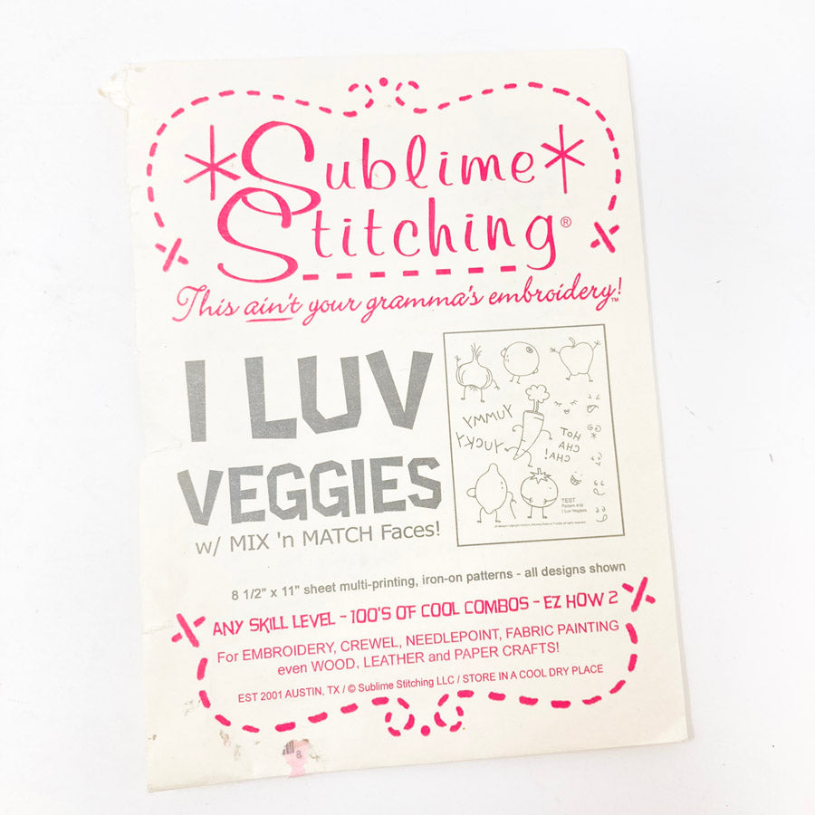 Sublime Stitching Iron-On Pattern