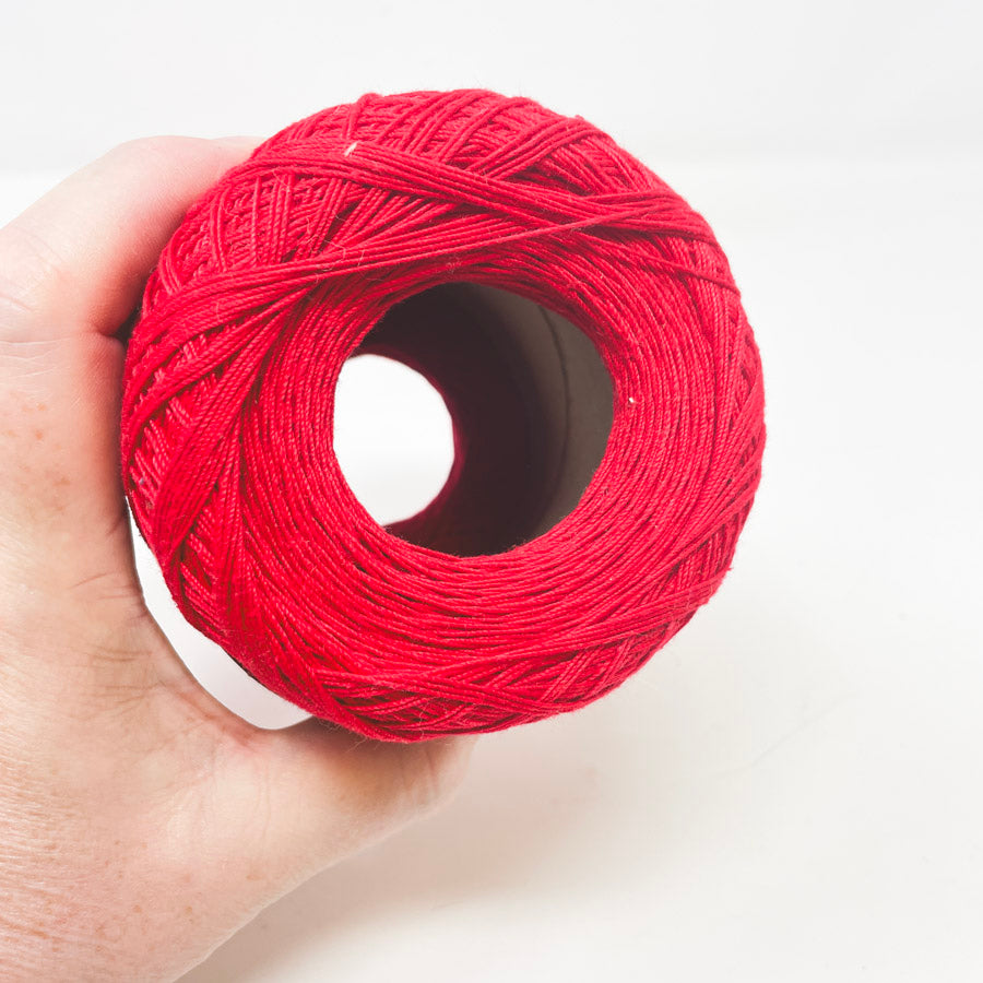 Mercerized Cotton Thread in Red