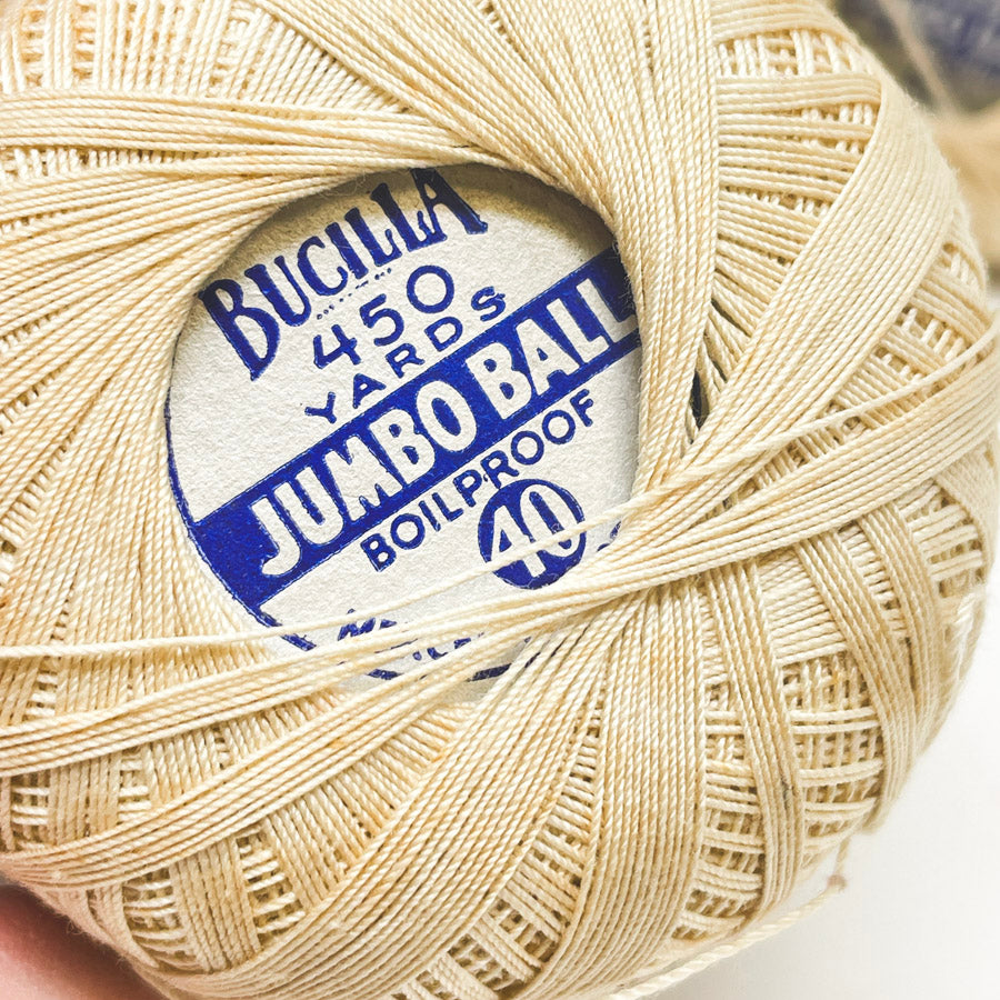 Bucilla Mercerized Cotton Thread in Tan (1)