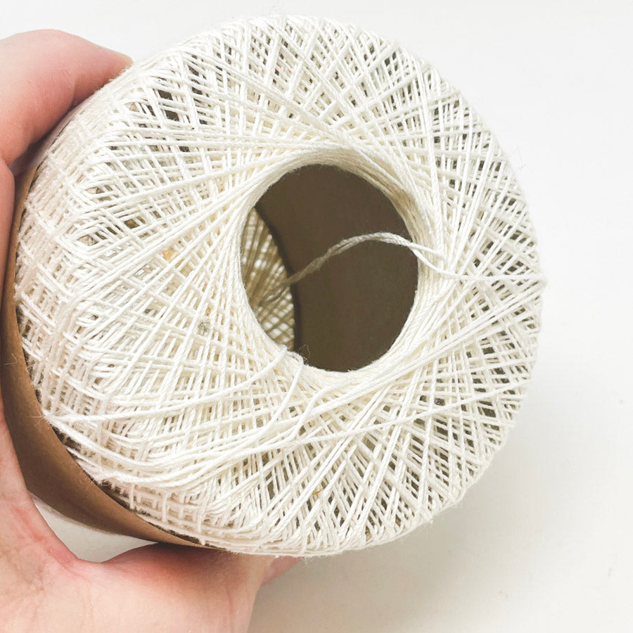 Mercerized Cotton Thread in White