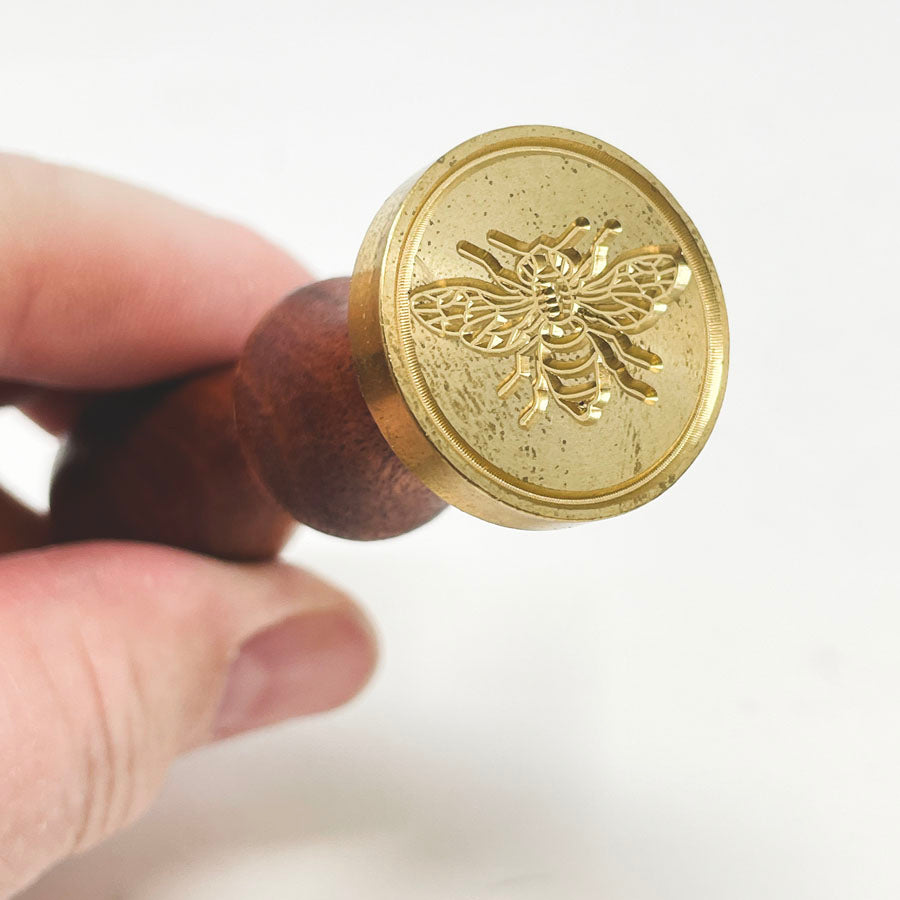 Bee Wax Seal Stamp and Wood Handle