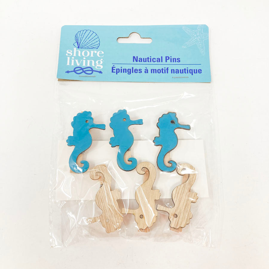6 pc. Nautical Clothespin Pack