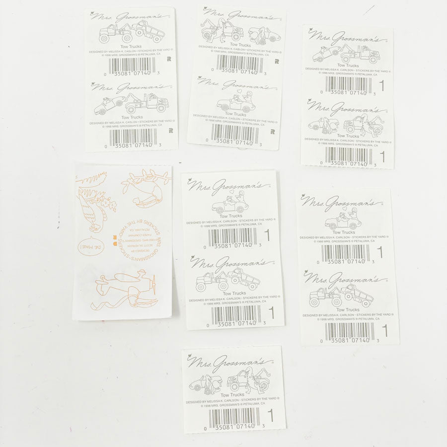 Mrs Grossmans Tow Truck Vintage Sticker Sheets