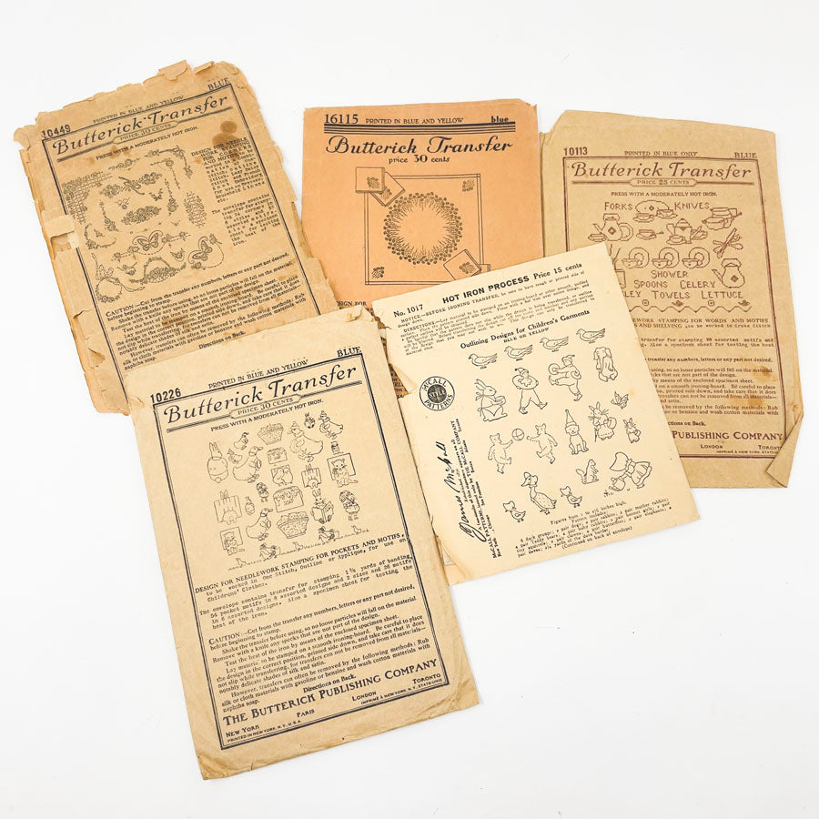 Bundle of Antique Transfer Patterns