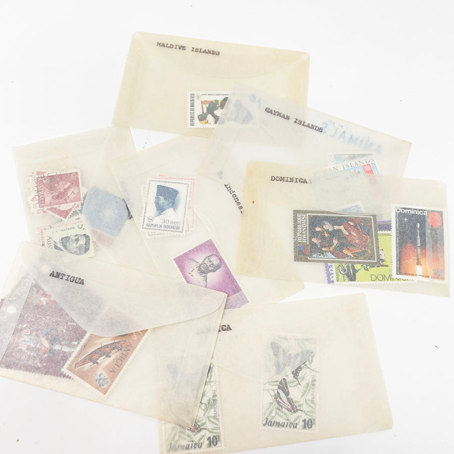 Island Nations – Vintage Collector Postage Stamp Sets