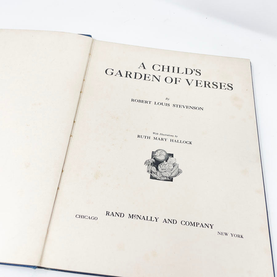 Antique A Child's Garden of Verses Book by Robert Louis Stevenson