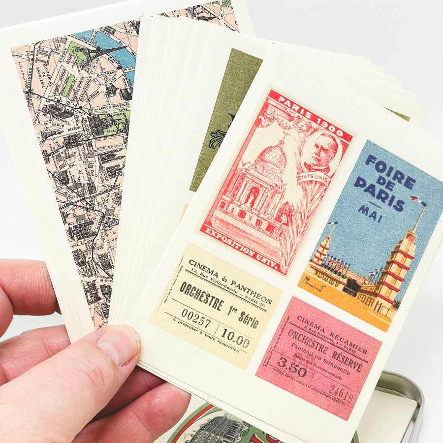 Cavallini & Co. Paris Labels in Tin