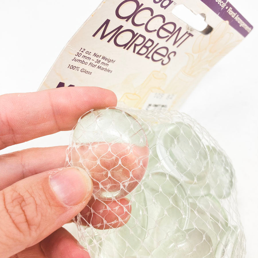 Clear Class Accent Marbles