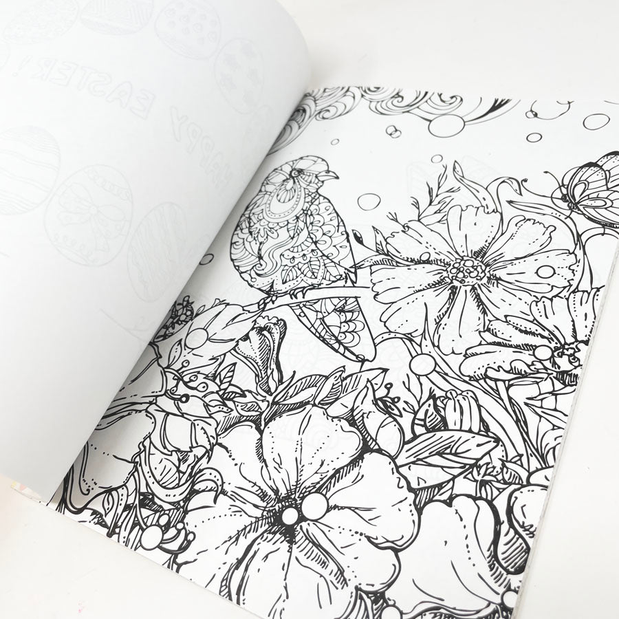 Burst Into Spring Coloring to Celebrate Coloring Book