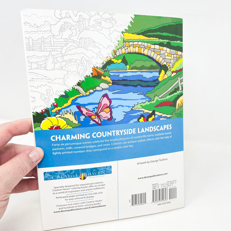 Country Scenes Color By Number Coloring Book