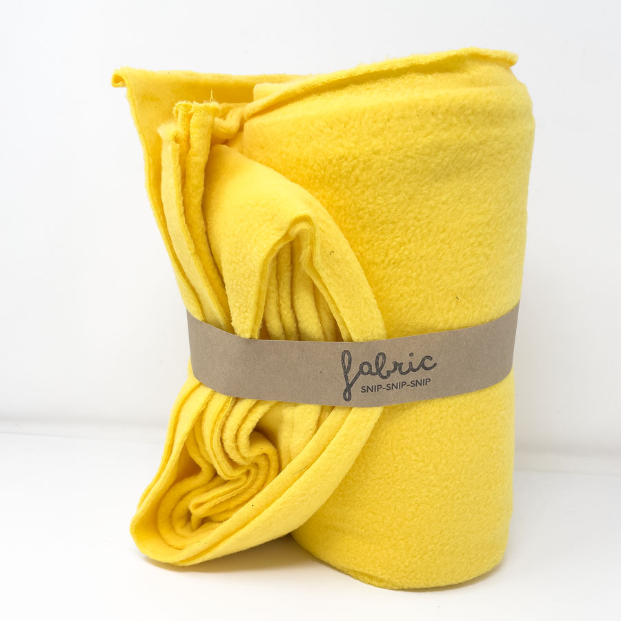 2 Yds - Yellow Fleece Fabric