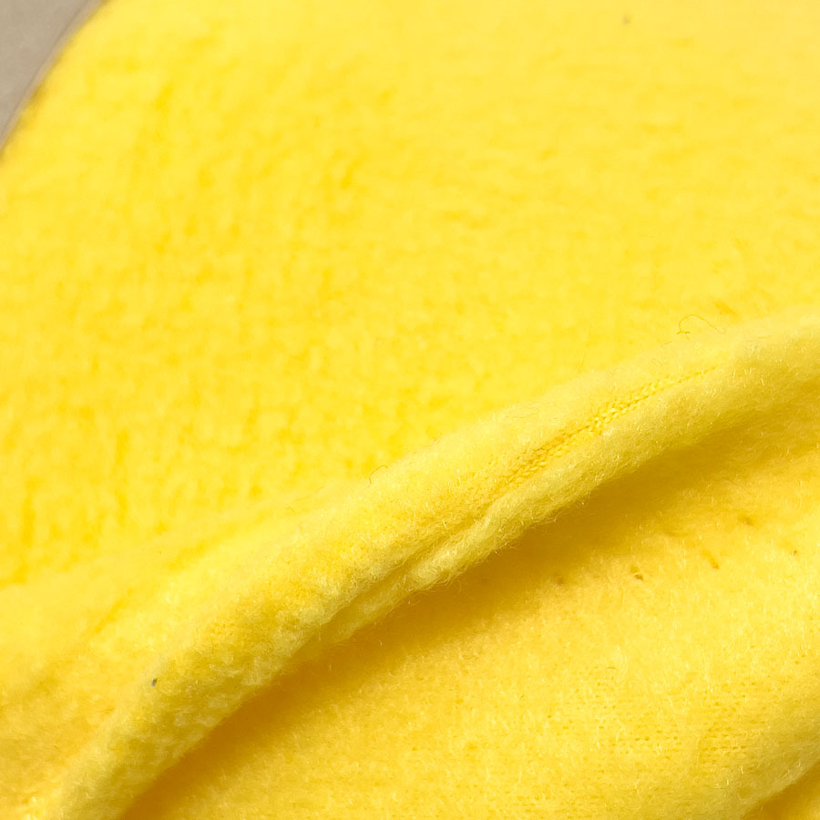 2 Yds - Yellow Fleece Fabric