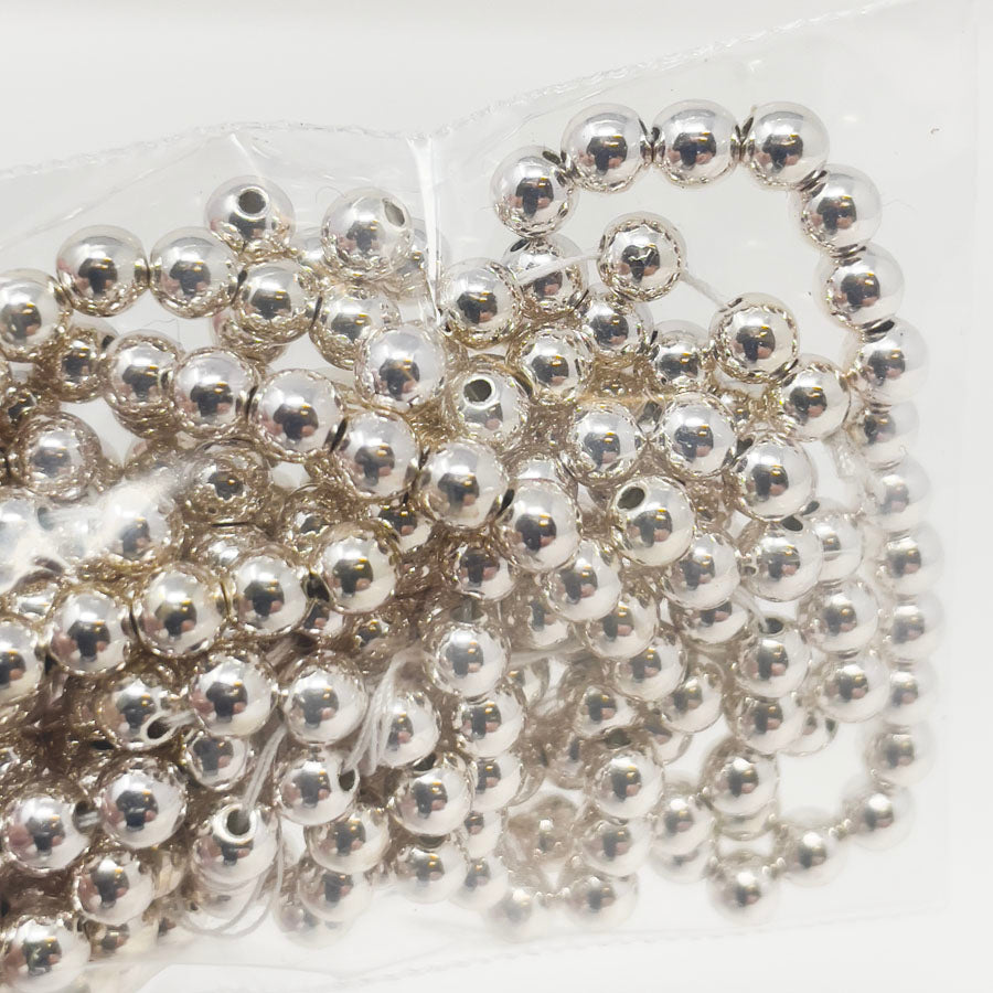 Silver Plastic Bead String