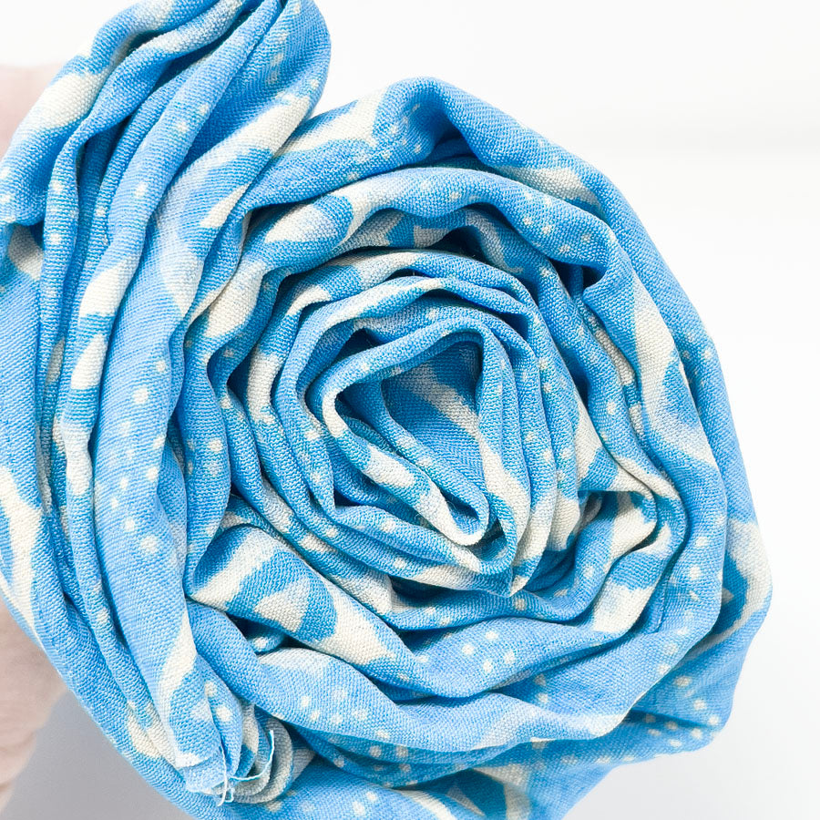 2 Yds - Diamond Blue Polyester Fabric
