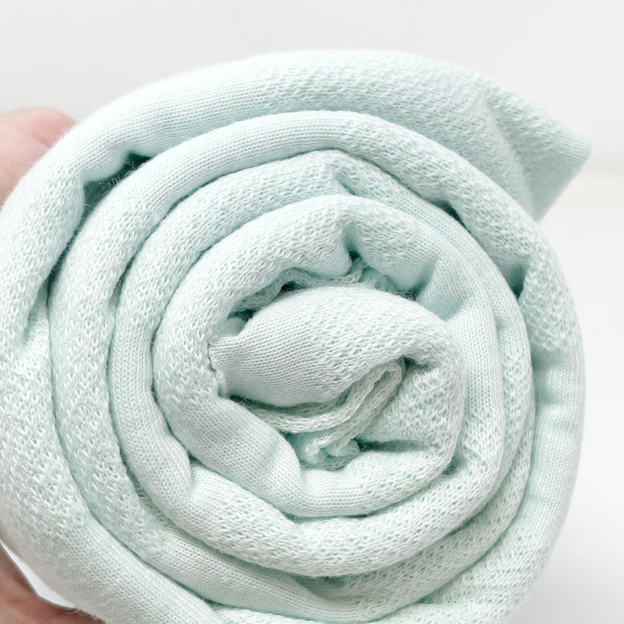 2 Yds - Seafoam Textured Jersey Fabric