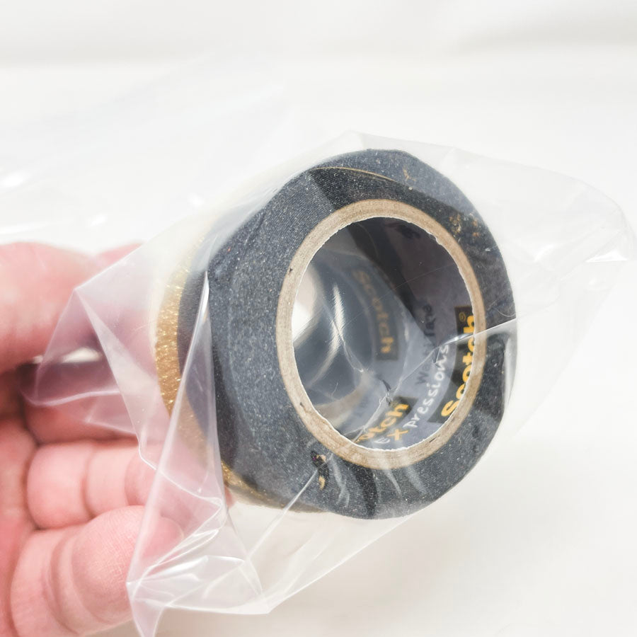 Gold, Black & White Washi Pack