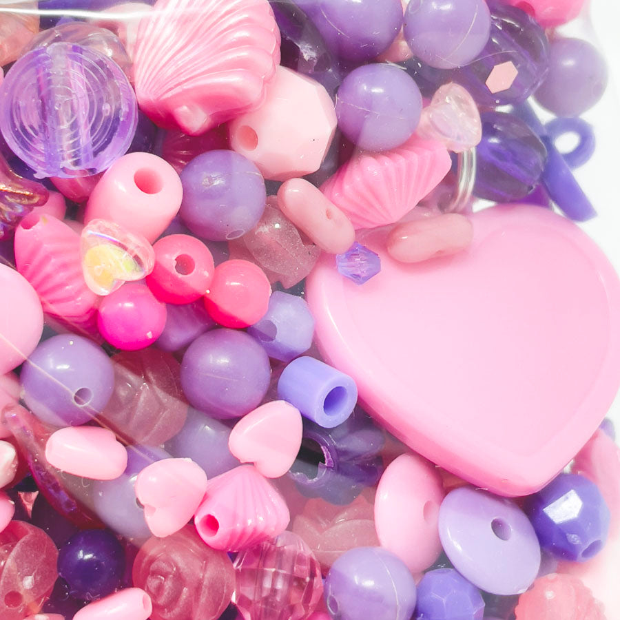 Pink and Purple Ocean Kid's Beads