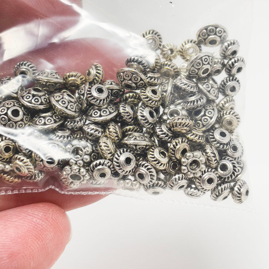 Silver Spacers and Beads