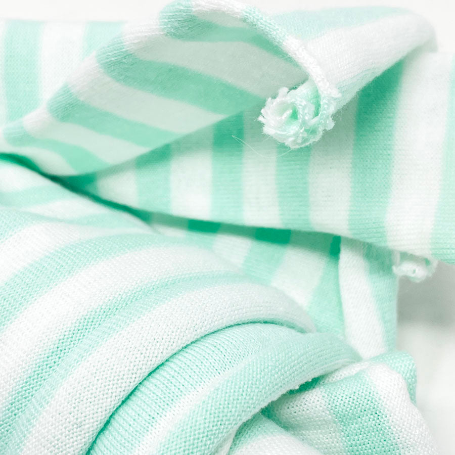 52" x 33" Seaform Stripe Lightweight Jersey Stretch Fabric