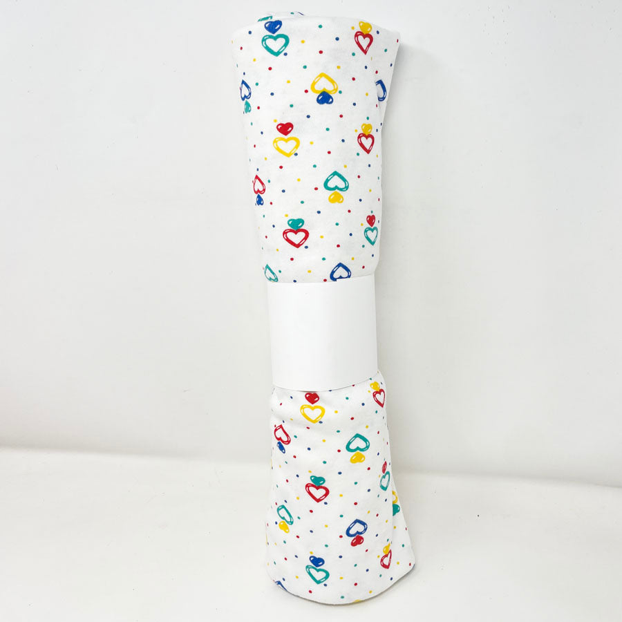 60" x 62" 90s Hearts Heavyweight Jersey Fabric
