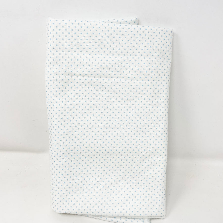 49" x 41" Blue Mini Dot Flannel Fabric